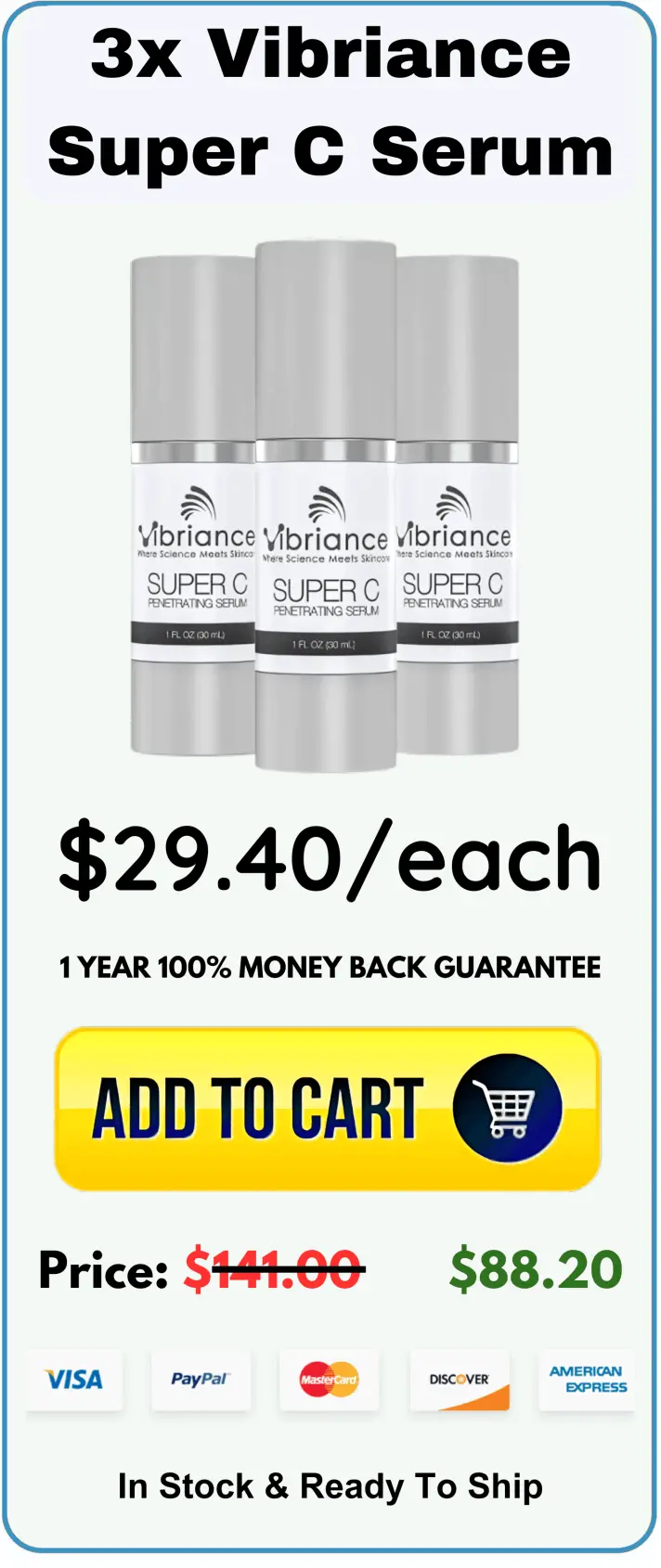 Vibriance Super C Serum package offer price